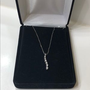 Beautiful diamond journey necklace